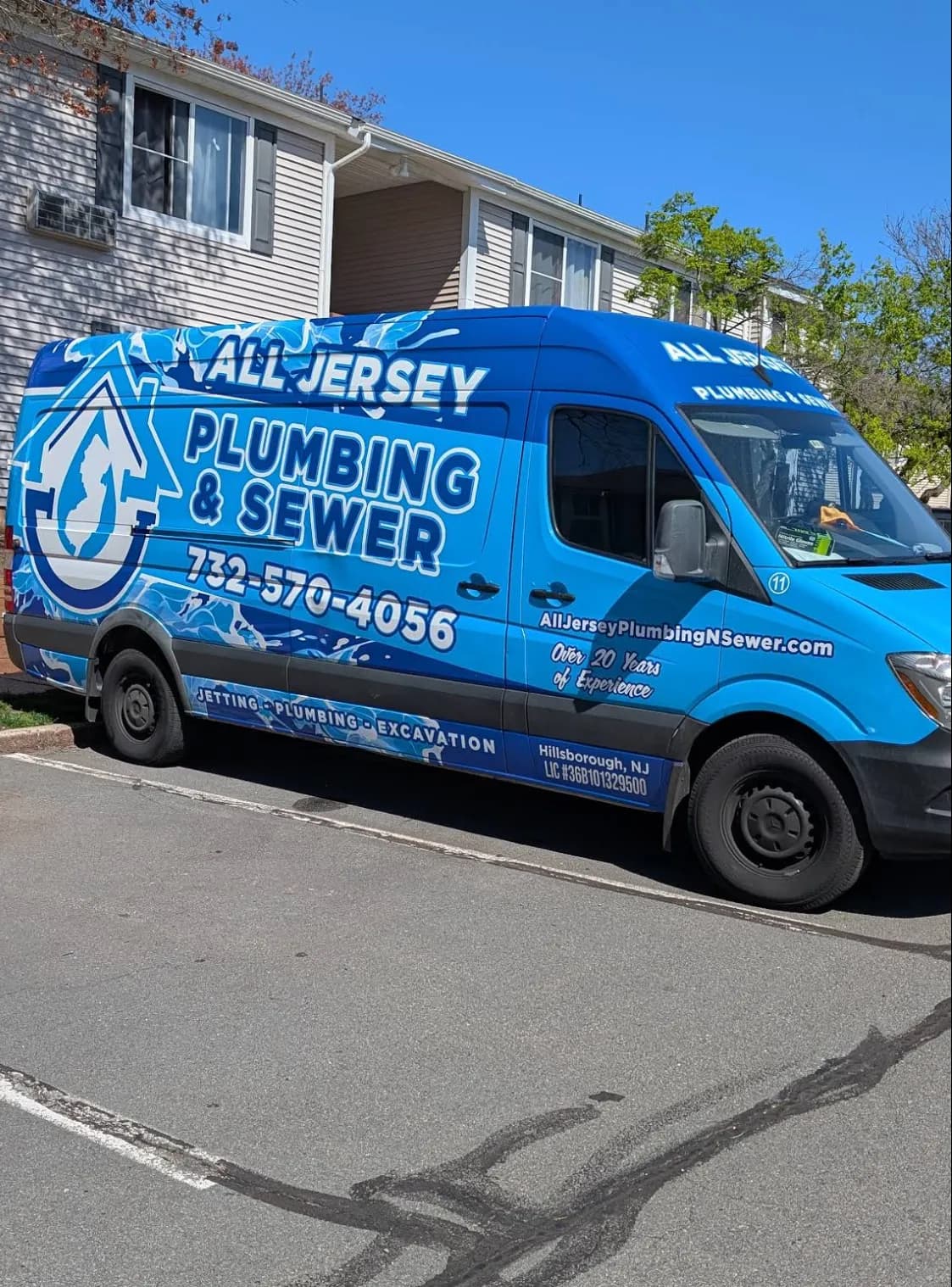 Professional plumber at work